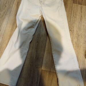 St. John's Bay Women's Cream Boot Cut Jeans